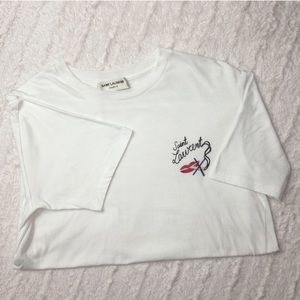 Authentic Saint Laurent tee shirt,high fashion t-shirt